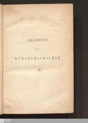 Handbuch der Kunstgeschichte