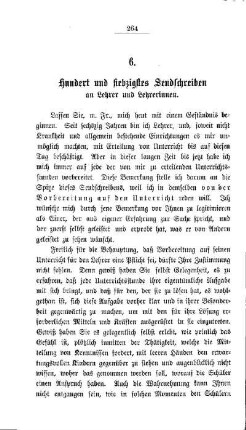 Hundert und siebzigstes Sendschreiben an Lehrer und Lehrerinnen