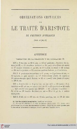 N.S. 17.1868: Observations critiques sur le traité d'Aristote de partibus animalium, [4]