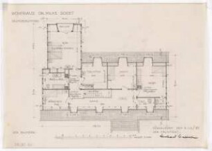 Wohnhaus Dr. Milke, Soest: Grundriss EG 1:100