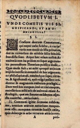 Qvodlibeta Philosophica. 4, Quodlibetum De Significatione Cometarum, Deque Astrologia Universa, Et Aliud Varias QQ. Philosophicas Complectens