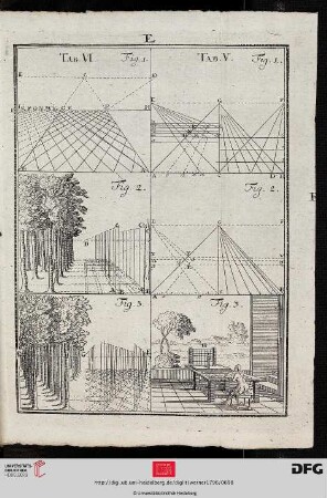 Tab. VI/V [Perspektivische Ansichten (Konstruktion)]
