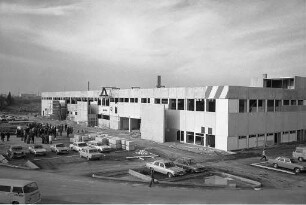 Richtfest für das Pfannkuch-SB-Warenhaus "Kaufpark Karlsruhe"