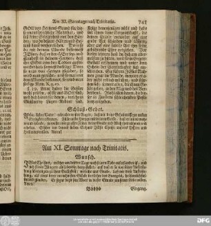 Am XI. Sonntage nach Trinitatis.