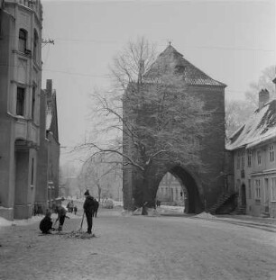 Stralsund. Kniepertor, Ansicht stadtauswärts