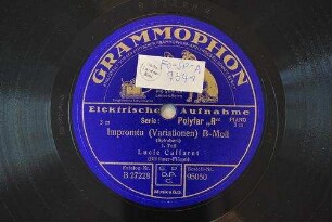 Impromtu (Variationen) b-Moll : 1. Teil; 2. Teil / (Schubert)