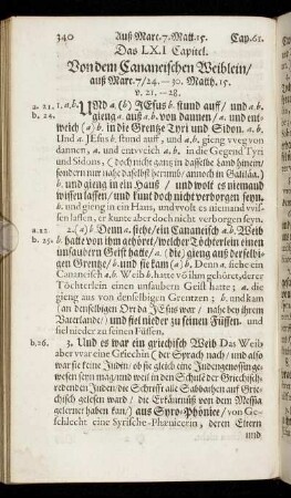 Das LXI. Capitel. - Das LXV. Capitel.