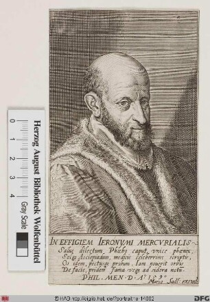 Bildnis Girolamo Mercuriale (lat. Hieronymus Mercurialis)