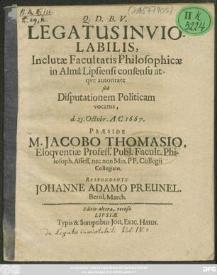 Legatus Inviolabilis