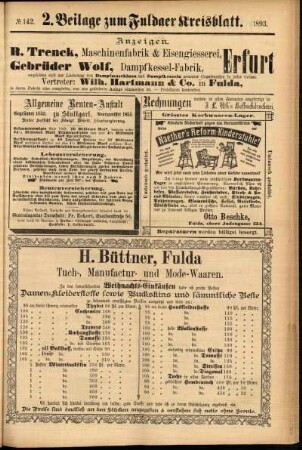 Dritte Ausgabe vom Samstag, den 02. Dezember 1893.