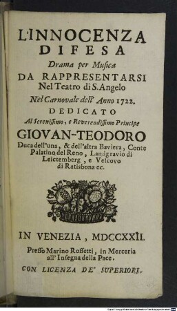 L' innocenza difesa