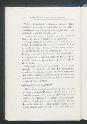 La lucha por las sirvientas