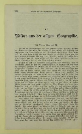 VI. Bilder aus der allgem. Geographie