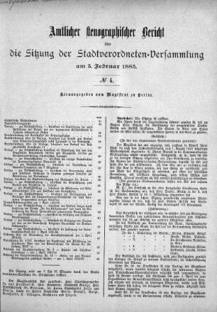 No. 4, 5. Februar 1885