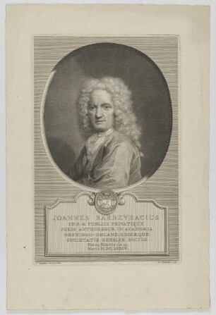 Bildnis des Joannes Barbeyracius