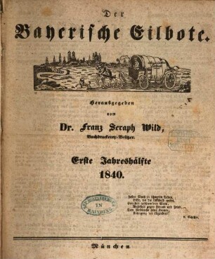 Baierscher Eilbote. 1840,1/6