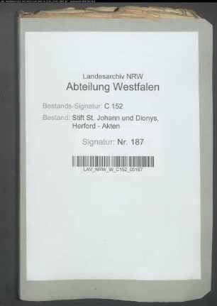 In Sachen von Quernheimb zu Herford, Implorant ./. Capitulum, Implorat, wegen Restitution zu viel erhobener Zinsen.