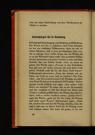 Eulenspiegel ißt in Bamberg