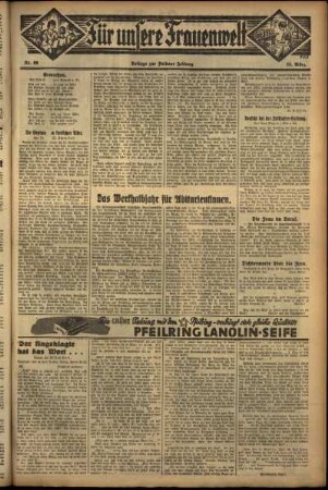 Zweite Ausgabe vom Donnerstag, den 23. März 1933.