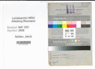 Entnazifizierung Jakob Nolden , geb. 24.12.1898 (Inspektor)