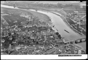 Blick auf Meißen an der Elbe, Luftbild