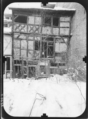 Erfurt-Altstadt, Waagegasse. Speichergebäude. Hofansicht