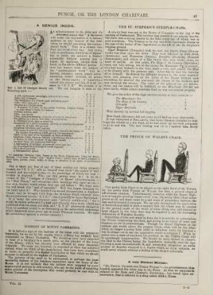 A genius incog.; The Prince of Wales's chair