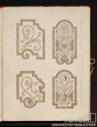 IV. [Rabatten-Motive in Rasen und Blumen ausführbar.]