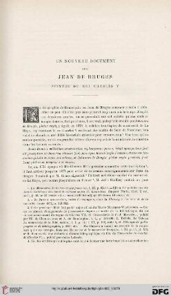 3. Pér. 7.1892: Un nouveau document sur Jean de Bruges : peintre du roi Charles V