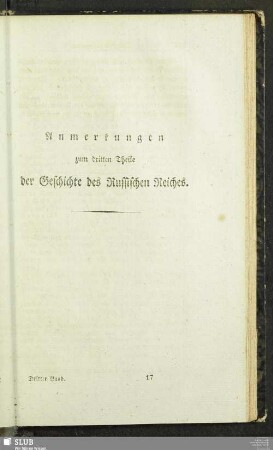 Anmerkungen zum dritten Theile der Geschichte des Russischen Reiches