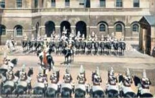 Parade der "Horse guards" in London