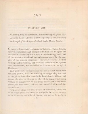Chapter VIII. The Bombay army re-ascends the Ghauts - Description of the Poodicherrim Ghaut ....