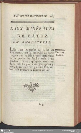Eaux Minérales De Bathz En Angleterre