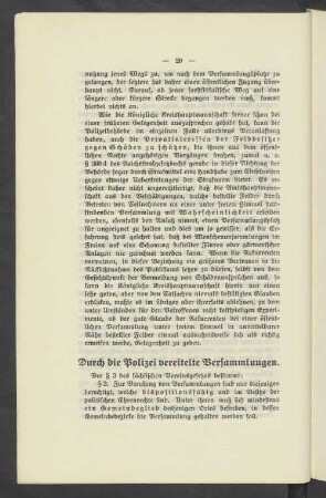 Durch die Polizei vereitelte Versammlungen