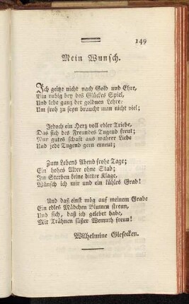 Mein Wunsch.