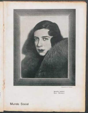 Mundo social : Señorita Josefina Elisa Mendoza