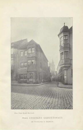 Max Stirners Geburtshaus am Marktplatz in Bayreuth