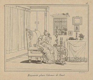Marguerite pleure l´absence du Faust