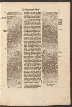 Incipit primus prologus sancti Hieronymi in librum Iob ...
