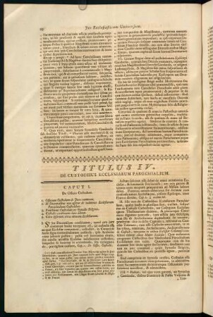 28-30, Titulus IV. De Custodibus Ecclesiarum Parochialium.