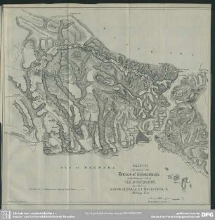 Sketch illustrative of the Defences of Constantinople, on the European Side of the Bosphorus, described in Major General A. F. Macintosh's Military Tour