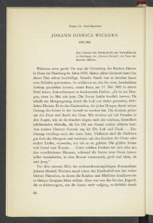 Johann Heinrich Wichern