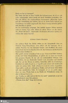 Etwas Über Frauen