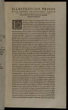 Illustrissimo Principi Ac Domino Potentissimo, Domino Joanni Casimiro [...]