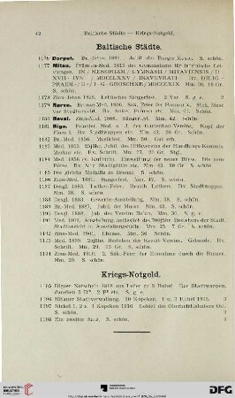 Baltische Städte (Nr. 1176-1194)