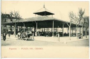 Figueras. PLAZA DEL GRANO (überdachter Platz, Markt)