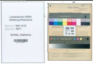 Entnazifizierung Katharina Schittly , geb. 19.10.1905 (Verkaeuferin)