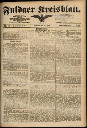 Ausgabe vom Mittwoch, den 27. Juli 1904.