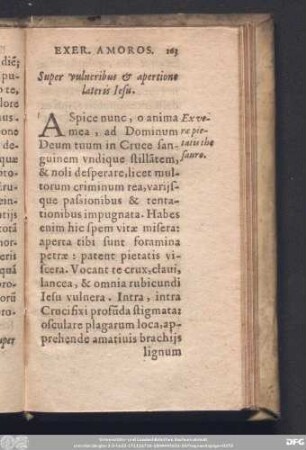 Super vulneribus & apertione lateris Iesu.