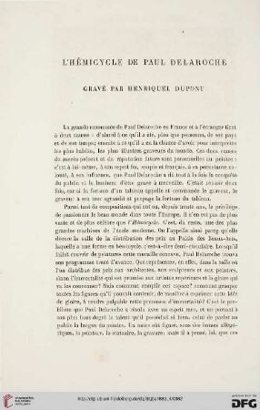 8: L' hémicycle de Paul Delaroche : Gravé par Henriquel Dupont